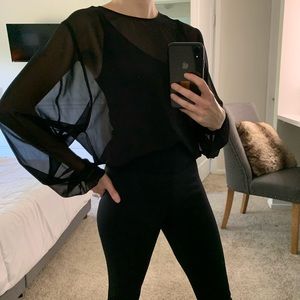 Sheer Express Blouse with Tank